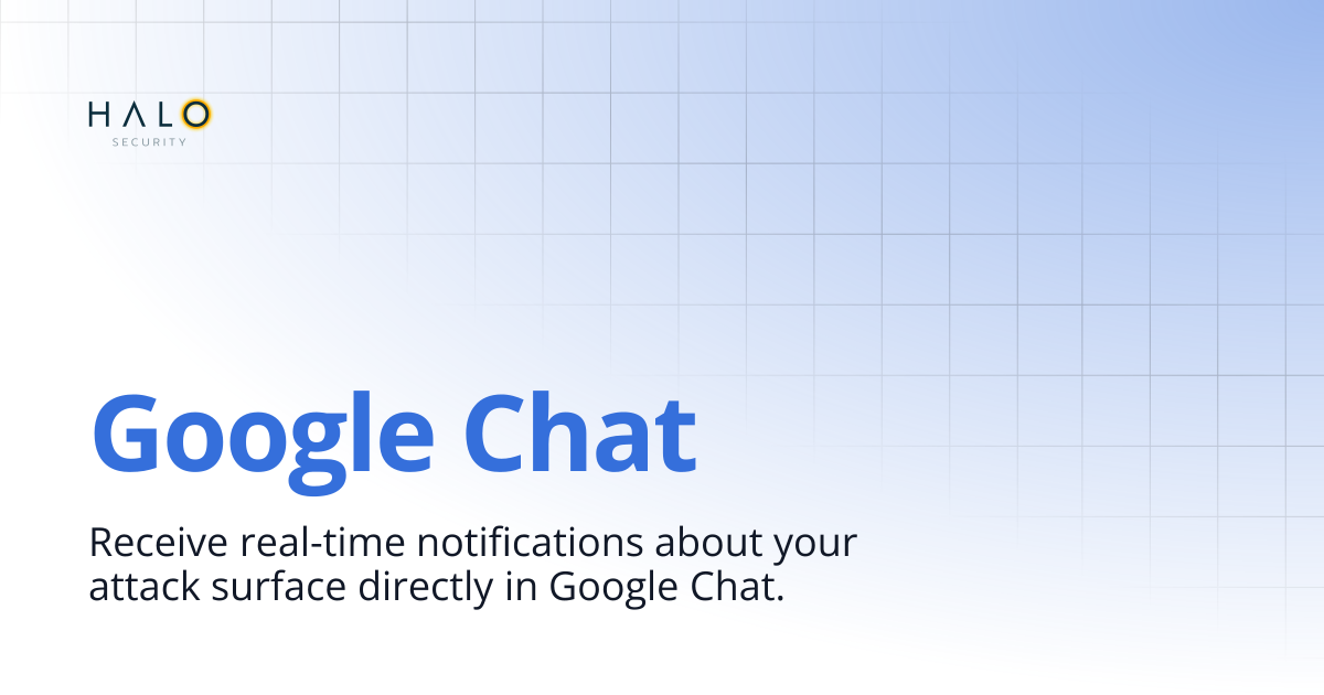 Google Chat | Halo Security Docs
